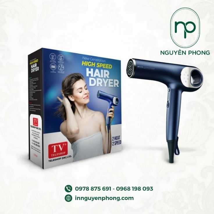 Mẫu hộp carton đựng máy sấy phổ biến 